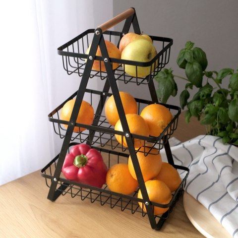 KOSZYK PIĘTROWY NA OWOCE 3 POZIOMOWY PATERA BRUNBESTE BB-3415 KOSZYK PIĘTROWY NA OWOCE 3 POZIOMOWY PATERA BRUNBESTE BB-3415