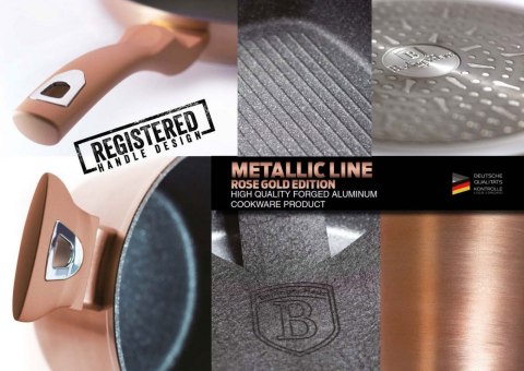 PATELNIA GRANITOWA 20CM BERLINGER HAUS METALLIC ROSE GOLD LINE BH-1508-N PATELNIA GRANITOWA 20CM BERLINGER HAUS METALLIC ROSE GOLD LINE BH-1508-N