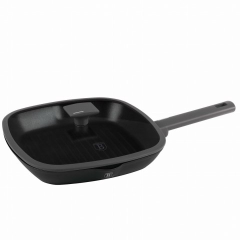 PATELNIA GRILLOWA TYTANOWA Z POKRYWKĄ 28CM BERLINGER HAUS ANTRACIT BH-8127 PATELNIA GRILLOWA TYTANOWA Z POKRYWKĄ 28CM BERLINGER HAUS ANTRACIT BH-8127