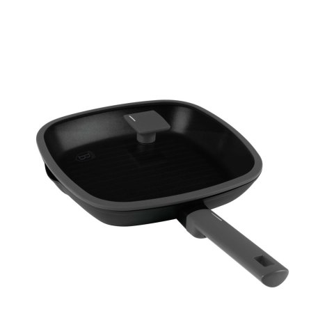 PATELNIA GRILLOWA TYTANOWA Z POKRYWKĄ 28CM BERLINGER HAUS ANTRACIT BH-8127 PATELNIA GRILLOWA TYTANOWA Z POKRYWKĄ 28CM BERLINGER HAUS ANTRACIT BH-8127