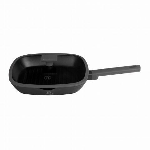 PATELNIA GRILLOWA TYTANOWA Z POKRYWKĄ 28CM BERLINGER HAUS ANTRACIT BH-8127 PATELNIA GRILLOWA TYTANOWA Z POKRYWKĄ 28CM BERLINGER HAUS ANTRACIT BH-8127