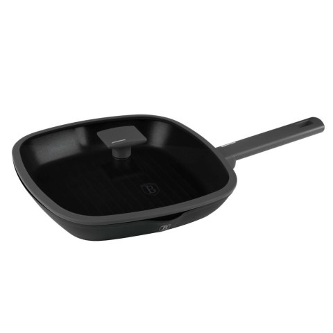 PATELNIA GRILLOWA TYTANOWA Z POKRYWKĄ 28CM BERLINGER HAUS ANTRACIT BH-8127 PATELNIA GRILLOWA TYTANOWA Z POKRYWKĄ 28CM BERLINGER HAUS ANTRACIT BH-8127