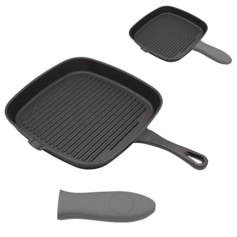 PATELNIA GRILLOWA ŻELIWNA 24X24CM BRUNBESTE BB-2668 PATELNIA GRILLOWA ŻELIWNA 24X24CM BRUNBESTE BB-2668