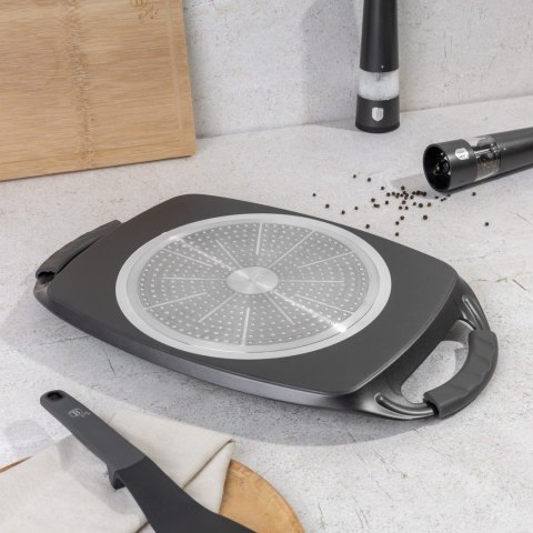 PŁYTA GRILLOWA TACA DO SMAŻENIA Z POWŁOKĄ TYTANOWĄ 47X29CM BERLINGER HAUS ANTRACIT BH-8137 PŁYTA GRILLOWA TACA DO SMAŻENIA Z POWŁOKĄ TYTANOWĄ 47X29CM BERLINGER HAUS ANTRACIT BH-8137