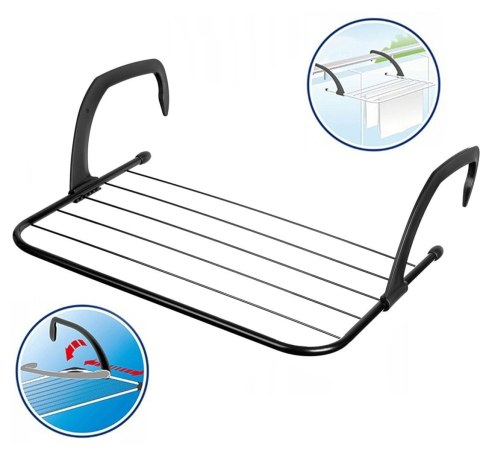 SKŁADANA SUSZARKA NA PRANIE NA GRZEJNIK KALORYFER BALKON 50 CM BRUNBESTE BB-3899 SKŁADANA SUSZARKA NA PRANIE NA GRZEJNIK KALORYFER BALKON 50 CM BRUNBESTE BB-3899