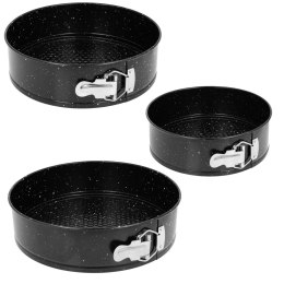 ZESTAW 3 TORTOWNIC BLASZANYCH NON-STICK 18/20/22CM BRUNBESTE BB-2550