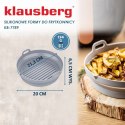 ZESTAW WKŁADÓW SILIKONOWYCH DO FRYTKOWNICY BEZTŁUSZCZOWEJ 2 SZTUKI OKRĄGŁY 20CM SKŁADANY KLAUSBERG KB-7789