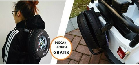 Auto terenowe typu jeep Monster 4x4 dla dzieci Czerwony + Pilot + Regulacja siedzenia + MP3 LED + Bagażnik + Plecak Auto terenowe typu jeep Monster 4x4 dla dzieci Czerwony + Pilot + Regulacja siedzenia + MP3 LED + Bagażnik + Plecak