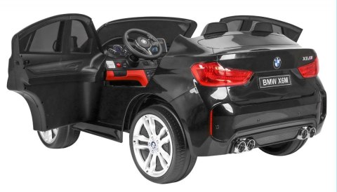 BMW X6M XXL dla 2 dzieci Lakier Czarny + Pilot + Ekoskóra + Pasy + Wolny Start + MP3 + LED BMW X6M XXL dla 2 dzieci Lakier Czarny + Pilot + Ekoskóra + Pasy + Wolny Start + MP3 + LED