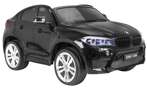 BMW X6M XXL dla 2 dzieci Lakier Czarny + Pilot + Ekoskóra + Pasy + Wolny Start + MP3 + LED BMW X6M XXL dla 2 dzieci Lakier Czarny + Pilot + Ekoskóra + Pasy + Wolny Start + MP3 + LED