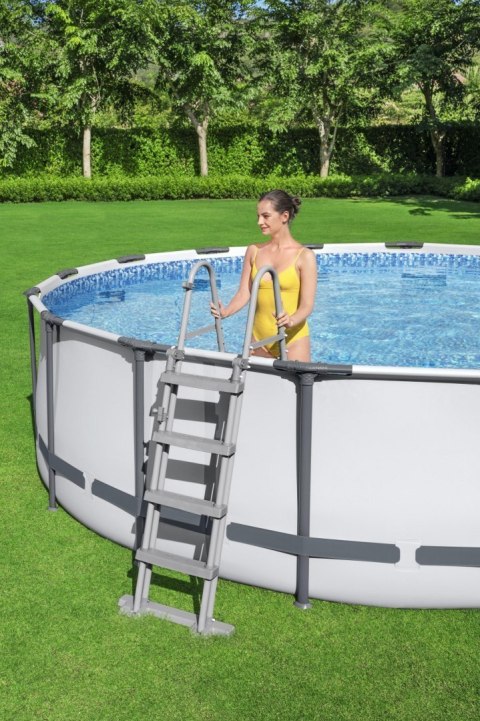 Basen stelażowy Steel Pro MAX 427x122 Szary 14FT BESTWAY 5w1 + Akcesoria Basen stelażowy Steel Pro MAX 427x122 Szary 14FT BESTWAY 5w1 + Akcesoria