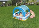 Basen z dmuchanym Daszkiem dla dzieci 2+ BESTWAY + Łatka naprawcza Basen z dmuchanym Daszkiem dla dzieci 2+ BESTWAY + Łatka naprawcza