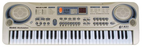 Beżowy Keyboard dla dzieci 5+ Mikrofon + Nagrywanie + USB MP3 - model nr 811 Beżowy Keyboard dla dzieci 5+ Mikrofon + Nagrywanie + USB MP3 - model nr 811
