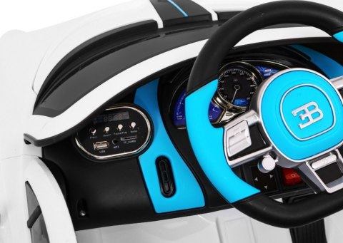 Bugatti Divo Autko na akumulator dla dzieci Biały + Pilot + EVA + Wolny Start + LED MP3 Bugatti Divo Autko na akumulator dla dzieci Biały + Pilot + EVA + Wolny Start + LED MP3