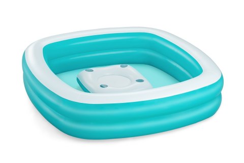 Dmuchany Basen dla rodziny 218x218x48 BESTWAY + Pływający Stolik Wyspa na napoje Dmuchany Basen dla rodziny 218x218x48 BESTWAY + Pływający Stolik Wyspa na napoje