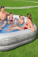 Dmuchany Basen ogrodowy dla rodziny 213x206x53cm BESTWAY + Dmuchane Siedziska + Cup holdery Dmuchany Basen ogrodowy dla rodziny 213x206x53cm BESTWAY + Dmuchane Siedziska + Cup holdery