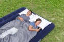 Dmuchany Materac do spania King 2-osobowy flokowany BESTWAY 203x183x22cm + Zestaw naprawczy Dmuchany Materac do spania King 2-osobowy flokowany BESTWAY 203x183x22cm + Zestaw naprawczy