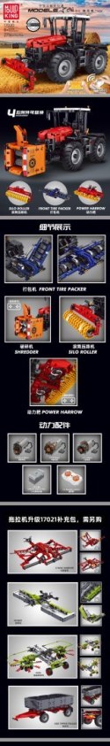 Klocki RC : Czerwony Traktor 2716el. Klocki RC : Czerwony Traktor 2716el.