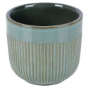 Doniczka porcelanowa zielona 14 cm Doniczka porcelanowa zielona 14 cm