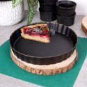 Forma do tarty okrągła porcelanowa czarna 25 cm Forma do tarty okrągła porcelanowa czarna 25 cm