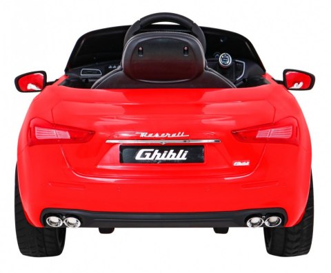 Maserati Ghibli na akumulator dla dzieci Czerwony + Pilot + Wolny Start + EVA + MP3 USB + LED