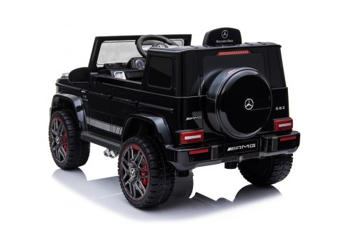 Mercedes AMG G63 dla dzieci Czarny + Pilot + MP3 LED + Wolny Start + EVA + Pasy Mercedes AMG G63 dla dzieci Czarny + Pilot + MP3 LED + Wolny Start + EVA + Pasy