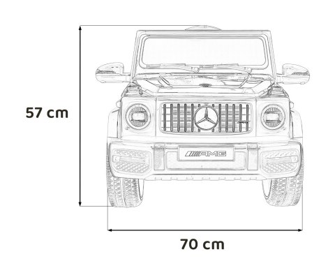Mercedes AMG G63 dla dzieci Czarny + Pilot + MP3 LED + Wolny Start + EVA + Pasy Mercedes AMG G63 dla dzieci Czarny + Pilot + MP3 LED + Wolny Start + EVA + Pasy
