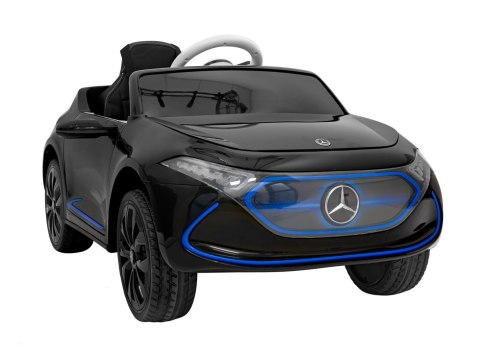 Mercedes Benz AMG EQA dla dzieci Czarny + Pilot + 5-punktowe pasy + EVA + Wyświetlacz MP3 + LED Mercedes Benz AMG EQA dla dzieci Czarny + Pilot + 5-punktowe pasy + EVA + Wyświetlacz MP3 + LED