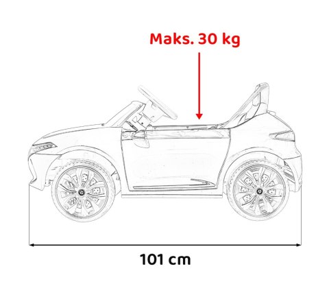 Mercedes Benz AMG EQA dla dzieci Czarny + Pilot + 5-punktowe pasy + EVA + Wyświetlacz MP3 + LED Mercedes Benz AMG EQA dla dzieci Czarny + Pilot + 5-punktowe pasy + EVA + Wyświetlacz MP3 + LED