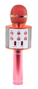 Mikrofon Karaoke Z Głośnikiem Różowe Złoto Mikrofon Karaoke Z Głośnikiem Różowe Złoto