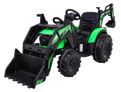 Pojazd Traktor Z Przyczepą 720-T Zielony Pojazd Traktor Z Przyczepą 720-T Zielony