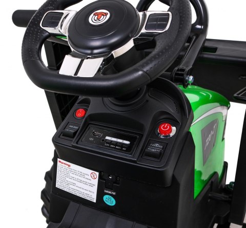 Pojazd Traktor Z Przyczepą 720-T Zielony Pojazd Traktor Z Przyczepą 720-T Zielony