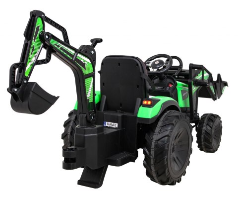 Pojazd Traktor Z Przyczepą 720-T Zielony Pojazd Traktor Z Przyczepą 720-T Zielony