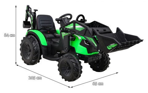 Pojazd Traktor Z Przyczepą 720-T Zielony Pojazd Traktor Z Przyczepą 720-T Zielony
