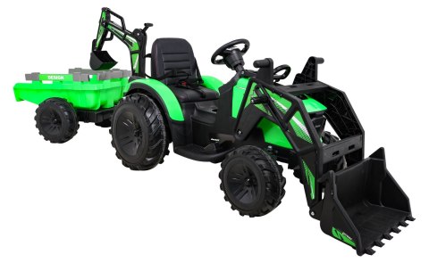 Pojazd Traktor Z Przyczepą 720-T Zielony Pojazd Traktor Z Przyczepą 720-T Zielony