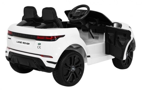 Range Rover Evoque na akumulator dla dzieci Biały + Pilot + Wolny Start + MP3 LED