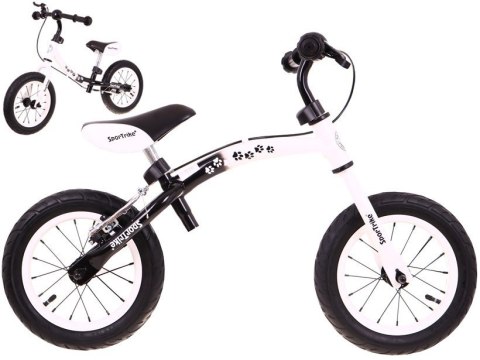 Rowerek biegowy dla dzieci Boomerang SporTrike Biały Nauki jazdy + Zmienny układ ramy Rowerek biegowy dla dzieci Boomerang SporTrike Biały Nauki jazdy + Zmienny układ ramy