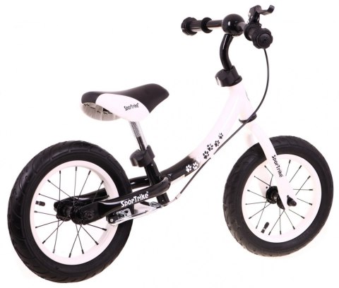 Rowerek biegowy dla dzieci Boomerang SporTrike Biały Nauki jazdy + Zmienny układ ramy Rowerek biegowy dla dzieci Boomerang SporTrike Biały Nauki jazdy + Zmienny układ ramy