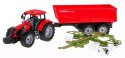 Traktor do przewracania siana z wywrotką dla dzieci 3+ Ruchome elementy + Napęd friction Traktor do przewracania siana z wywrotką dla dzieci 3+ Ruchome elementy + Napęd friction