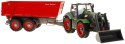 Traktor z koparką i przyczepą dla dzieci 3+ Zdalnie sterowany + Ruchome elementy Zielono-czerwony Traktor z koparką i przyczepą dla dzieci 3+ Zdalnie sterowany + Ruchome elementy Zielono-czerwony