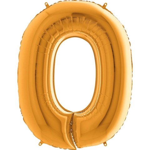 Balon foliowy Cyfra 0 Złota - 102 cm Grabo Balon foliowy Cyfra 0 Złota - 102 cm Grabo