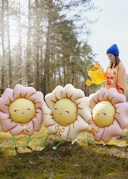 Balon foliowy Kwiatek, Stokrotka - rumiany różowy, 104x104 cm Balon foliowy Kwiatek, Stokrotka - rumiany różowy, 104x104 cm