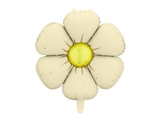 Balony foliowe do girland - Stokrotki, kremowe, 65 cm (4 szt.)