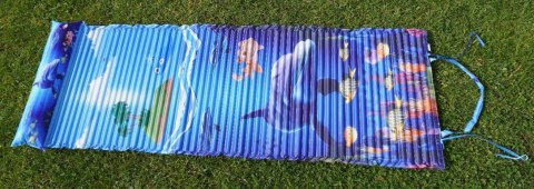 Leżak Plażowy Piankowy z Zagłówkiem Nadrukiem KUBISPORT 184 x 55 x 1,5 cm Leżak Plażowy Piankowy z Zagłówkiem Nadrukiem KUBISPORT 184 x 55 x 1,5 cm