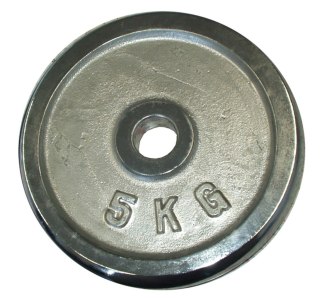 Obciążenie Talerz Chromowany do Gryfów Ćwiczeń KUBISPORT 5 kg 25 mm