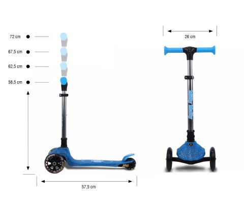 Milly Mally Scooter Jelly Blue Milly Mally Scooter Jelly Blue