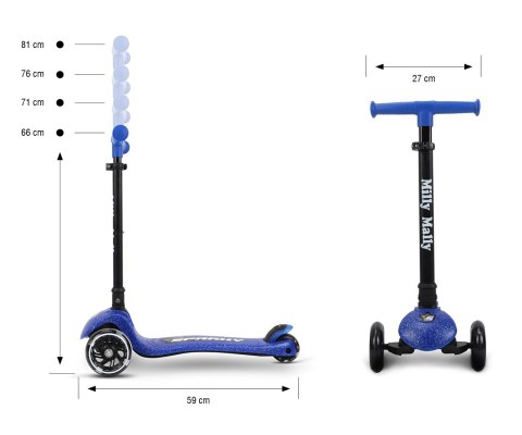 Milly Mally Scooter Sparky Blue Milly Mally Scooter Sparky Blue