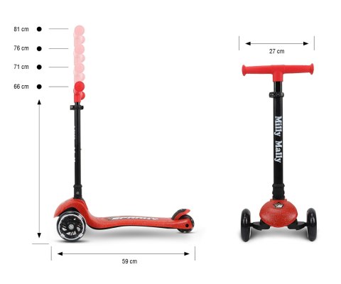 Milly Mally Scooter Sparky Red Milly Mally Scooter Sparky Red