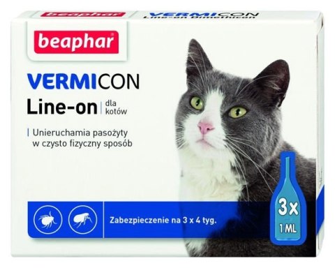 BEAPHAR VERMICON Line-on Kot 3x1ml BEAPHAR VERMICON Line-on Kot 3x1ml