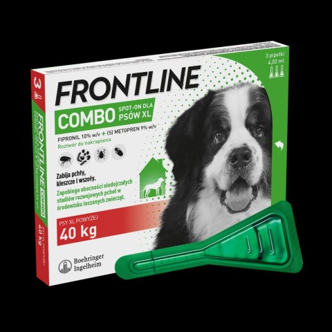 FRONTLINE Combo Spot-On Dla Psów 3x4,02ml FRONTLINE Combo Spot-On Dla Psów 3x4,02ml